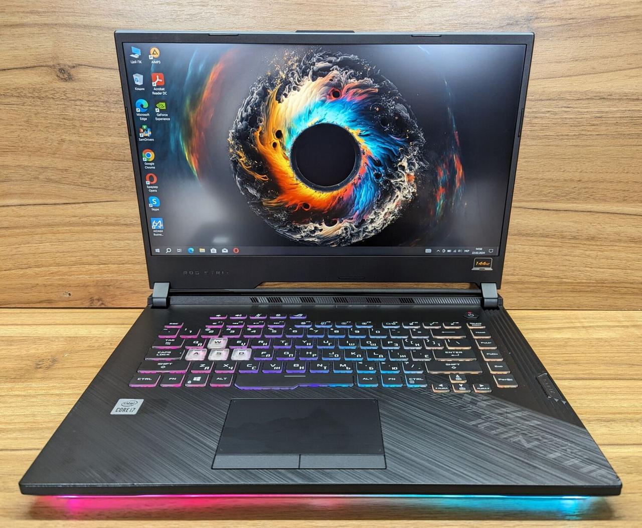 Б/в Ігровий ноутбук Б-клас Asus Rog Strix G512LW 15.6" 1920x1080| i7-10750H| 16GB RAM| 512GB SSD| RTX 2070 8GB