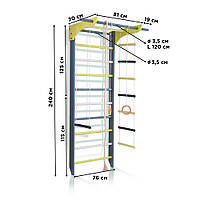 Деревянная шведская стенка для детей SportBaby Спортивный уголок «1-240 Lux-2»