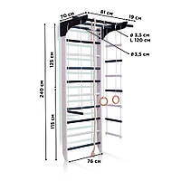 Деревянная шведская стенка для детей SportBaby Спортивный уголок «4-Lux 1-240»