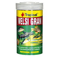 Сухой корм Tropical Welsi Gran для аквариумных донных рыб, 65 г (гранулы)