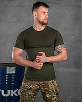 Тактическая футболка хлопковая олива (хорошее качество) ЖН4293