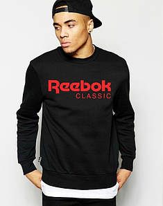 Світшот чорний REEBOK ( Рібок ) CLASSIC ( лого червоне ) "" В стилі Reebok ""