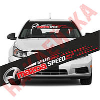 Смуга на лобове скло автомобіля — Mazda Speed, 135*20 см
