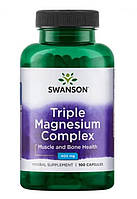 Комплекс магнію Swanson Triple Magnesium Complex 400 мг 100 капсул