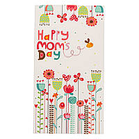 Листівка "Happy moms day" 6,7*13,5 см (10 шт)