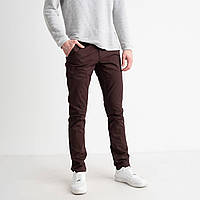 Стильні чоловічі джинси-штани якісні демісезонні, темно-коричневий колір, 27-36