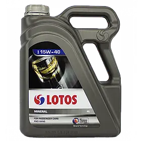 Олива моторна LOTOS Mineral 15W-40 4 л (WF-K405J90-0H0)