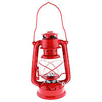 Керосиновая лампа летучая мышь 27 см кемпинговая Красная