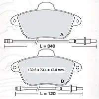 Тормозная колодка дисковая передняя Dafmi Intelli (D572E)