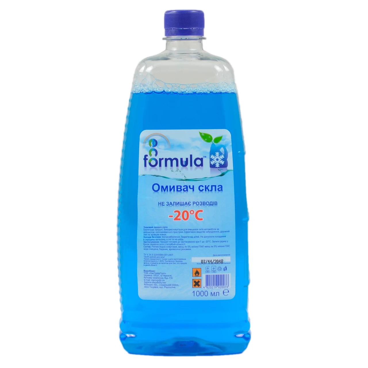 Омивач скла зимовий EcoFormula -20 °С "Морський бриз" 1 л (B25033)