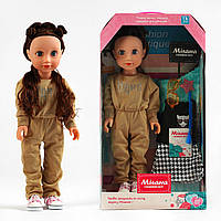 Кукла Милана ML - 11782 (размер 44см, украинская озвучка, 100 фраз) кукла музыкальная, кукла эрудит