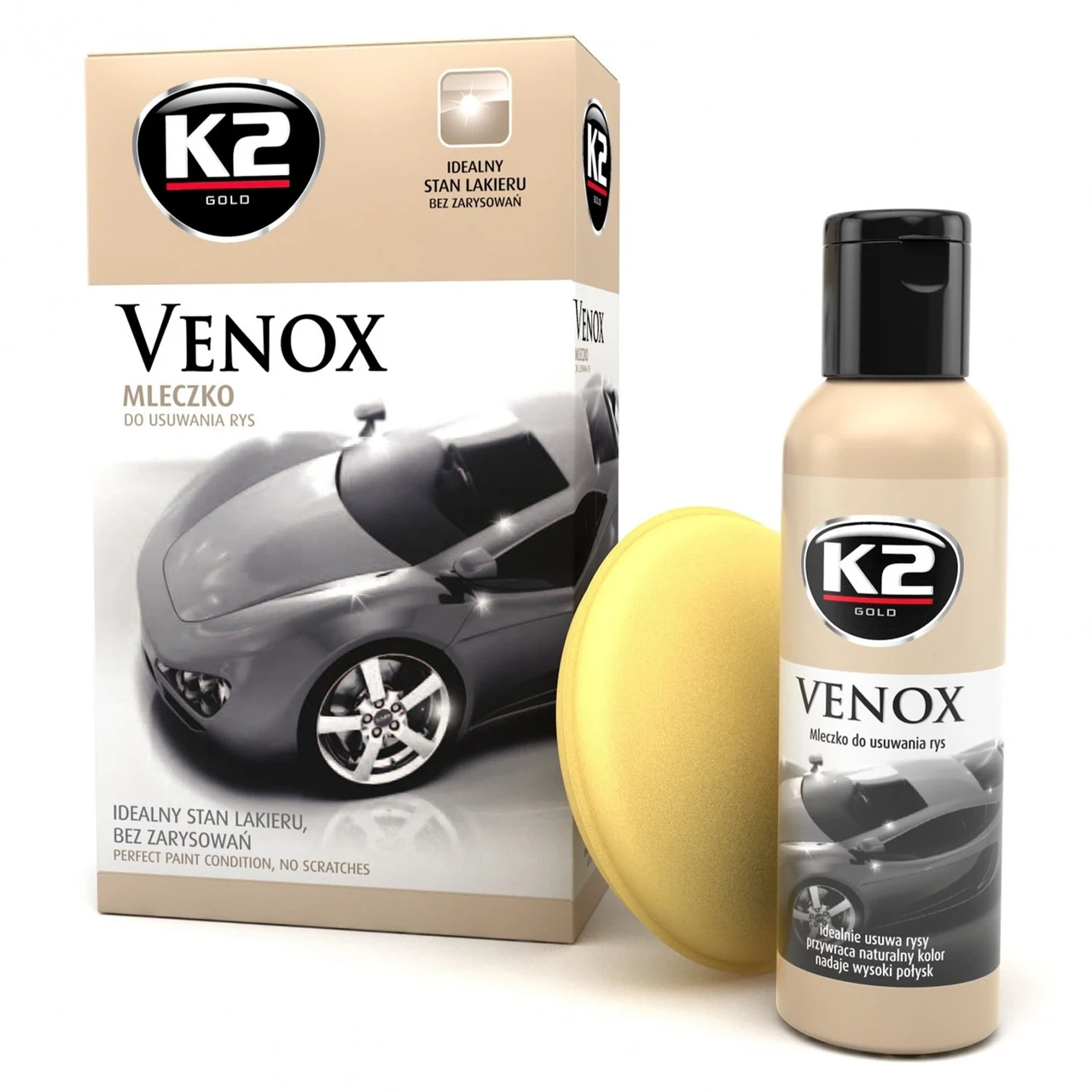 Поліроль для кузовa K2 Venox з губкою 180 г (G0501)
