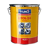 Смазка универсальная YUKO Литол-24 пластичная литиевая коричневая 17 кг (1280)