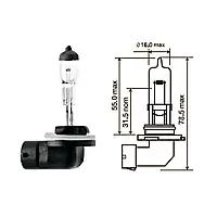 Лампа автомобильная 12V H27_2 27W Standard МАЯК (MK 52727W_2)