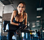 Рукавички для фітнесу MadMax MFG-269 Professional Exclusive Black Розмір М, фото 4