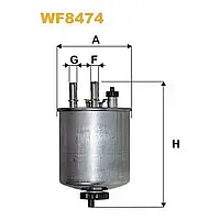 Фильтр топливный WIX FILTERS Renault (WF8474)