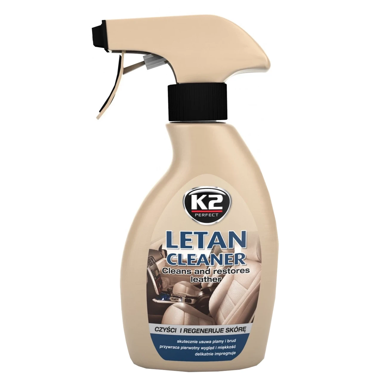 Очищувач-відновник для оббивки салону зі шкіри K2 Letan Cleaner 250 мл (K204)