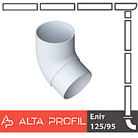 Колено трубы Альта-Профиль Элит 67 градусов 95 мм белый
