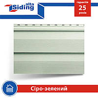 Сайдинг вініловий Альта-Профіль Alta-Siding двухпереломний 3660х230х1,1 мм сіро-зелений