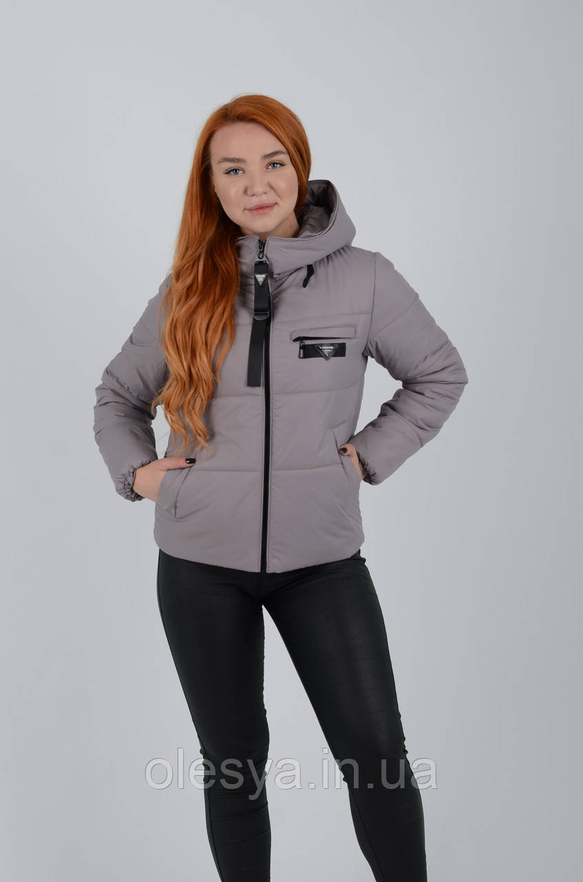 Куртка жіноча весняна коротка м-210 розміри 44-54, фото 1