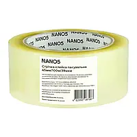 Стрічка клейка пакувальна NANO5 прозора 45 мм/100 м/38 мкм (N50002)