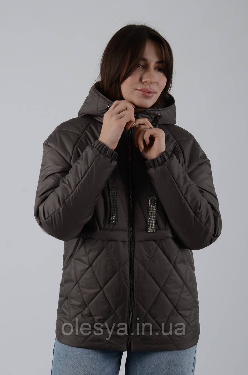 Жіноча весняна куртка мокко Aziks м-203