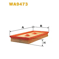Фильтр воздушный Audi A3 II (8P1/8PA); Skoda Octavia II; Volkswagen Eos, Golf V, Jetta Wix Filters (WA9473)