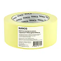 Лента клейкая малярная NANO5 "Премиум" желтая 48 мм/20 м/140 мкм (N50011)