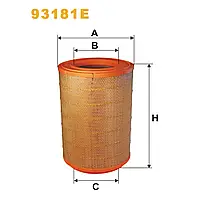 Фильтр воздушный Scania 124, 164, P, R, T Wix Filters (93181E)