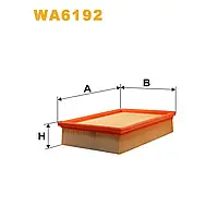 Фильтр воздушный BMW Serie 3 (E36), Serie 3 (E46), Serie 5 (E39), Serie 7 (E38), Serie Wix Filters (WA6192)