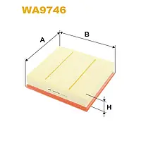 Фильтр воздушный Wix Filters (WA9746) (Mercedes B (W246) 10/11-->)