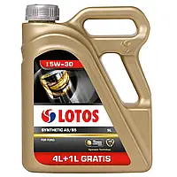 Масло моторное LOTOS Synthetic A5/B5 SL/CF 5W-30 4 л + 1 л (WF-K404E20-0H0)