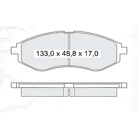 Гальмівна колодка дискова передня Chevrolet Aveo Dafmi (D190SM)