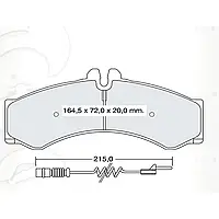 Тормозная колодка дисковая Dafmi Intelli (D146E)