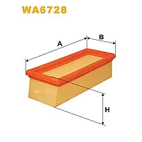 Фильтр воздушный Nissan Kubistar; Renault Clio II, Kangoo, Thalia, Twingo Wix Filters (WA6728)
