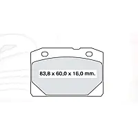 Тормозная колодка дисковая передняя ВАЗ 2101-07 Dafmi Intelli (D656E)