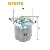 Фильтр топливный WIX FILTERS Nissan, Renault (WF8478)