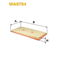 Фильтр воздушный Mercedes-Benz C (W204/S204), CLS (C218), E (W212), E Coupe/Cabrio (A/ Wix Filters (WA9784)
