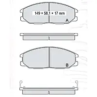 Тормозная колодка дисковая передняя Dafmi Intelli (D209E)