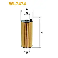 Фильтр масляный BMW Serie 1 (E81/E82/E87/E88), Serie 3 (E90/E91/E92/E93), Serie 5 (E60/E6 Wix Filters (WL7474)