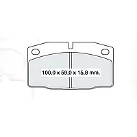 Тормозная колодка дисковая Daewoo Nexia Dafmi Intelli (D269E)