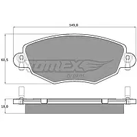 Тормозная колодка дисковая Tomex (TX 12-58)