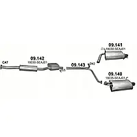 Труба промежуточная Honda Accord 2.4i 16V Polmostrow (09.143)