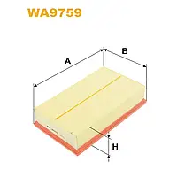 Фильтр воздушный Audi A3 III, TT III; Seat Leon III; Skoda Octavia III, Superb III; Vo Wix Filters (WA9759)