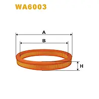 Фильтр воздушный Ford Escort IV (85-90), Escort V (90-92), Escort VI (92-95), Escort V Wix Filters (WA6003)