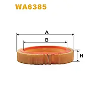 Фильтр воздушный Bedford Astramax/Astra Van; Opel Ascona B, Ascona C, Corsa A, Kadett Wix Filters (WA6385)