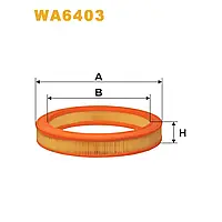 Фильтр воздушный Ford Escort IV (85-90), Fiesta II (83-89), Orion Wix Filters (WA6403)
