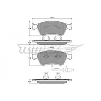 Тормозная колодка дисковая Tomex (TX 15-10)
