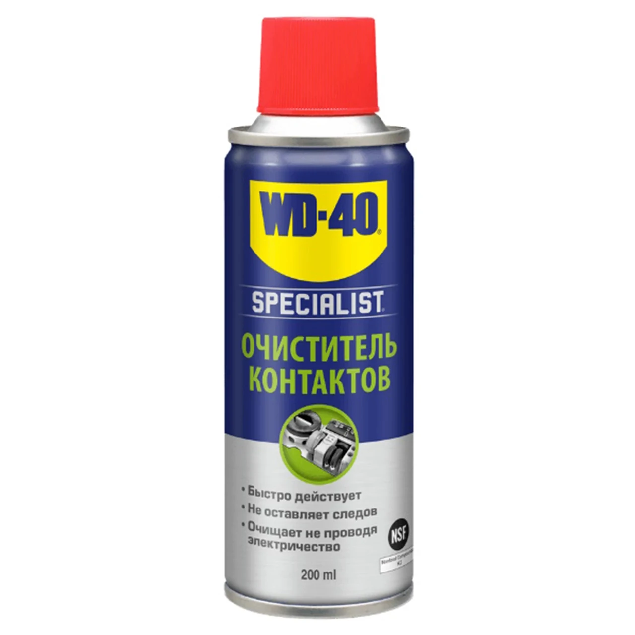 Мастило для очищення контактів WD-40 Specialist рідке синтетичне прозоре аерозоль 200 мл (124W700247)