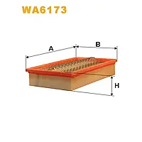 Фильтр воздушный Mercedes 200, 220, E (W/R/C/S124) Wix Filters (WA6173)